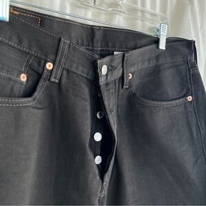2006Levi’s 501 Black Jeans 34/30 Mfg.2006 Copper Rivets Very Good Condition